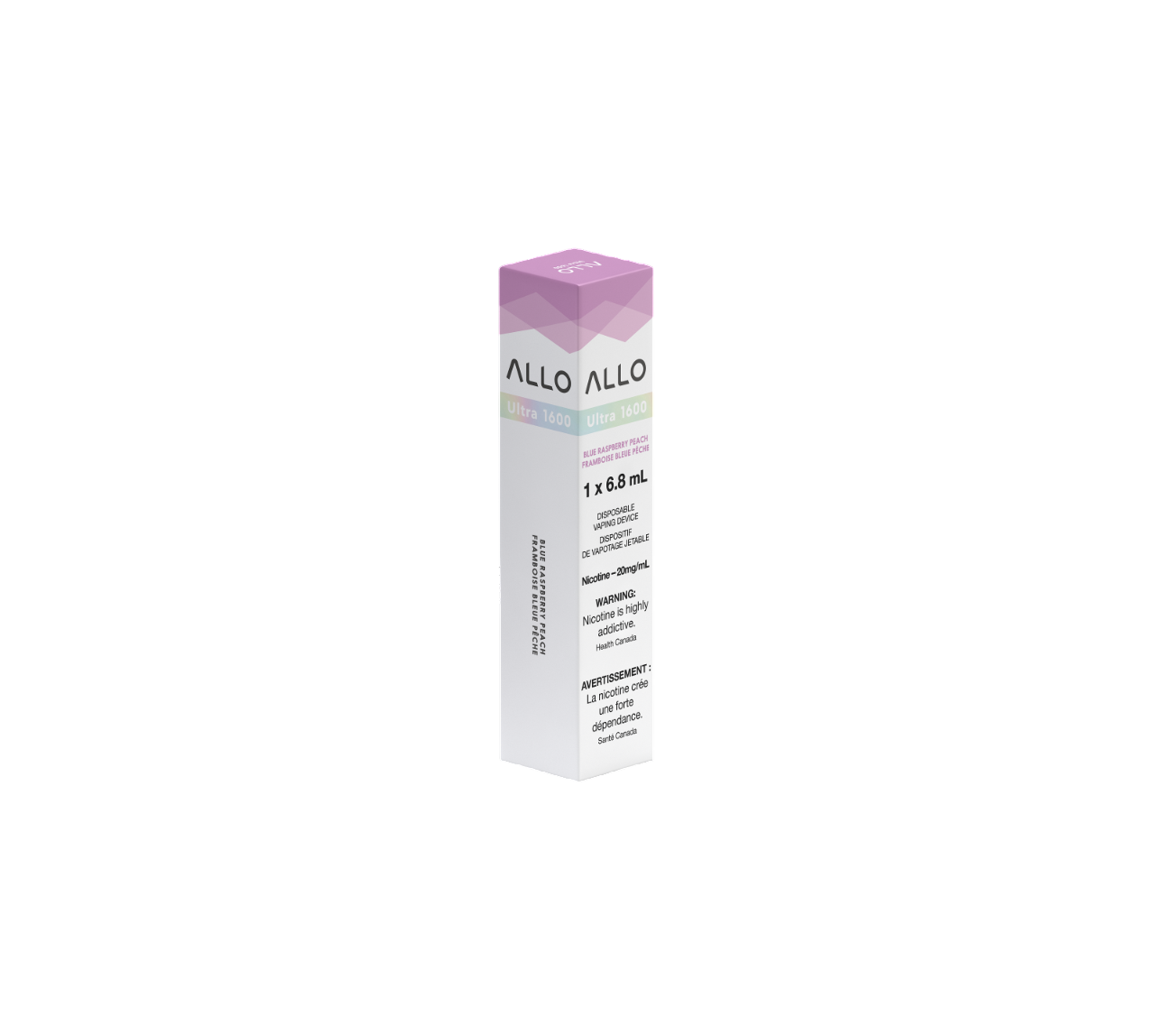 ALLO Ultra 1600 Blue Raspberry Peach 6mL 1600 Puffs 20mg