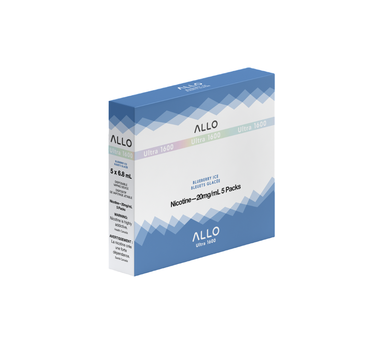 ALLO Ultra 1600 Blueberry Ice 6mL 1600 Puffs 20mg