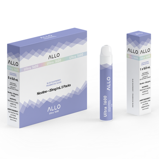 Allo Ultra 1600 Disposable Vape: Blue Raspberry (6mL)