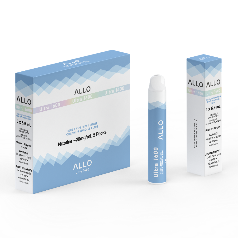 Allo Ultra 1600 Disposable Vape: Blue Raspberry Lemon