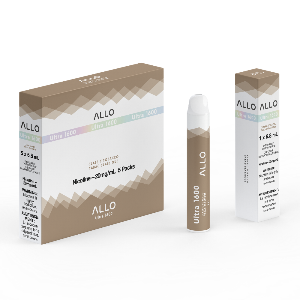 Allo Ultra 1600 Disposable Vape: Classic Tobacco