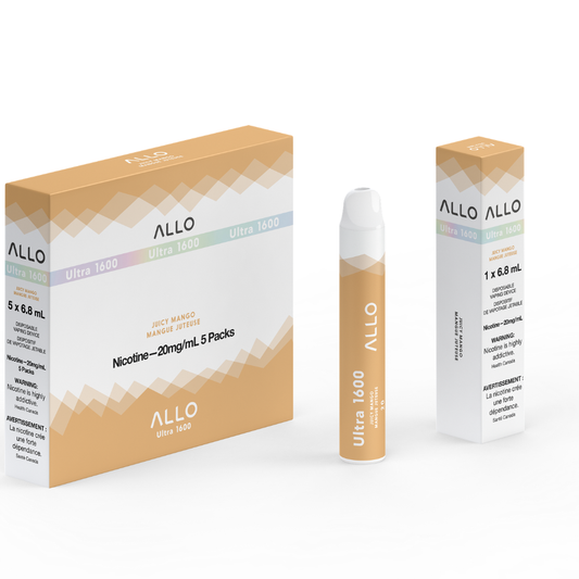 Allo Ultra 1600 Disposable Vape: Juicy Mango (6mL)