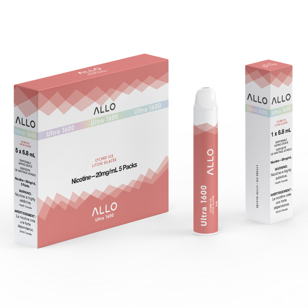Allo Ultra 1600 Disposable Vape: Lychee Ice