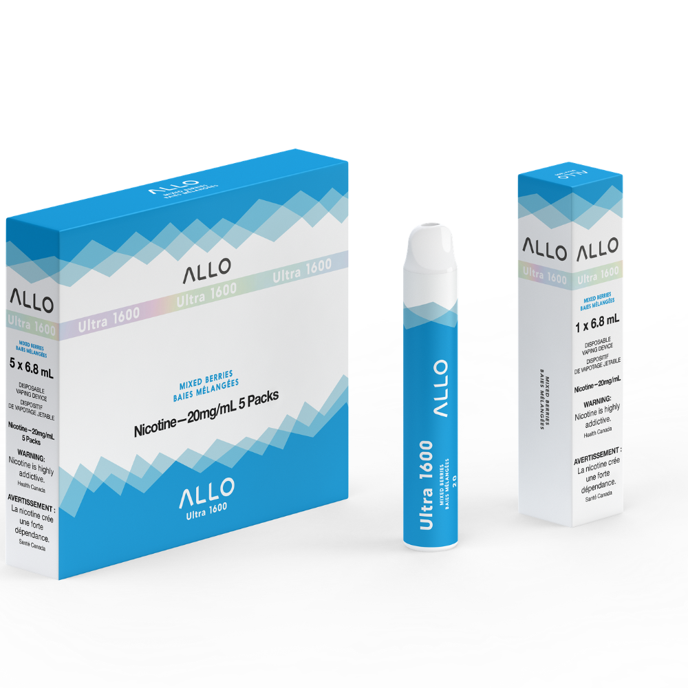 Allo Ultra 1600 Disposable Vape: Mixed Berries