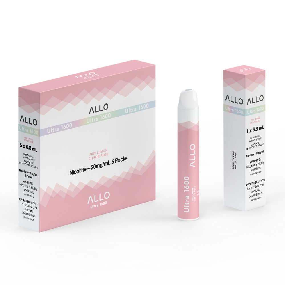 Allo Ultra 1600 Disposable Vape: Pink Lemon