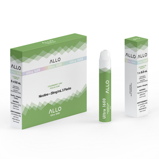 Allo Ultra 1600 Disposable Vape: Strawberry Kiwi (6mL)