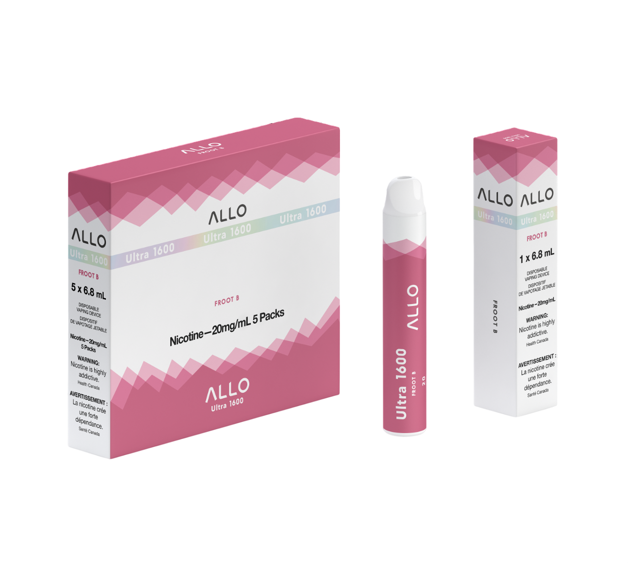 ALLO Ultra 1600 Froot B 6mL 1600 Puffs 20mg