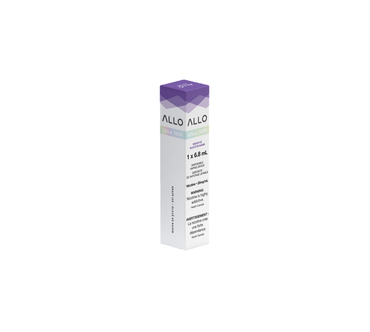 ALLO Ultra 1600 Grape Ice 6mL 1600 Puffs 20mg