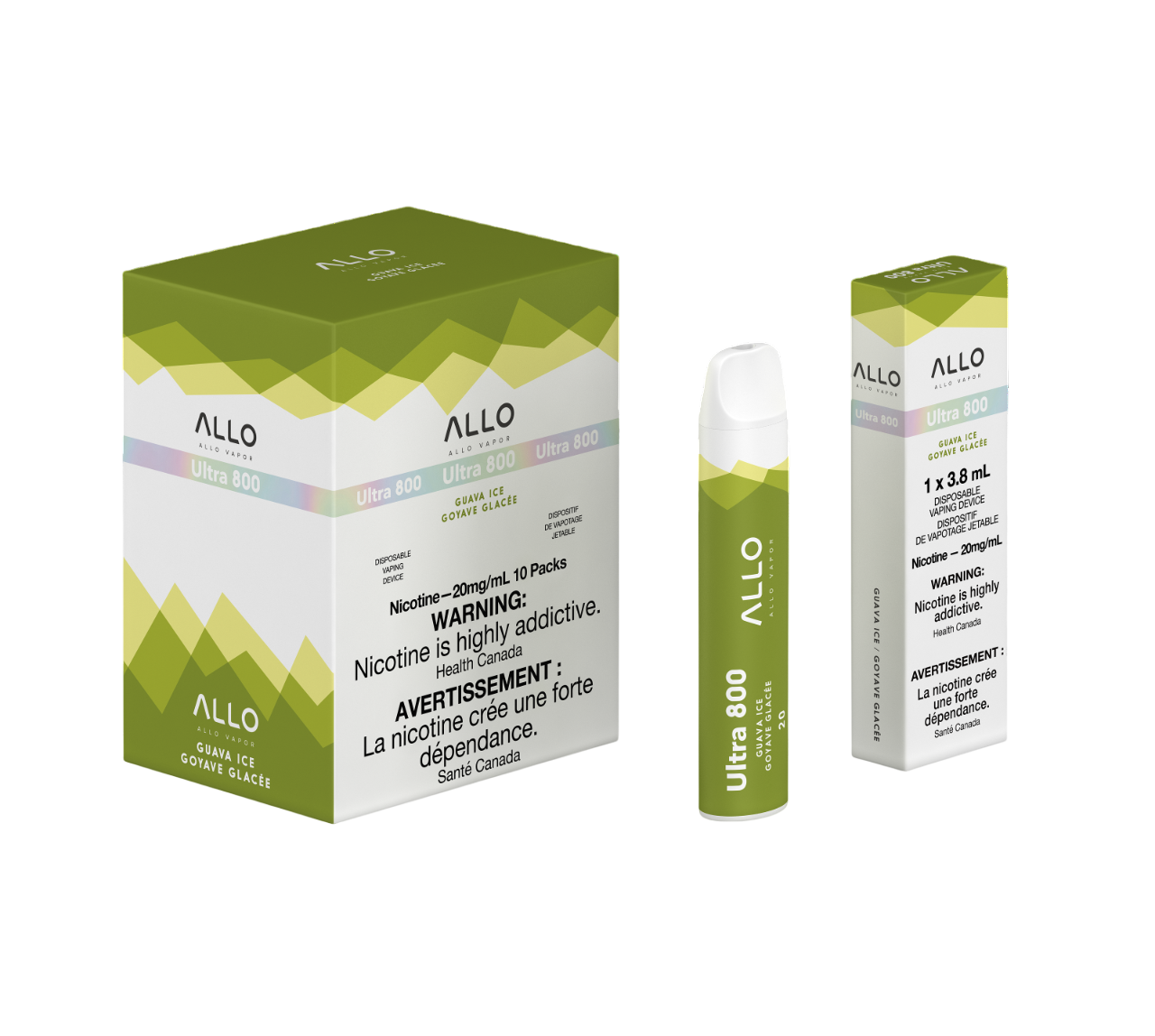 ALLO Ultra 800 Guava Ice 3.8mL 800 Puffs 20mg