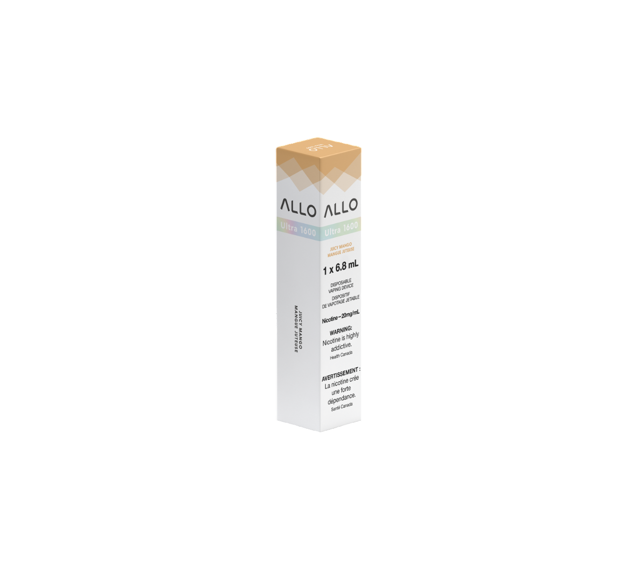 ALLO Ultra 1600 Juicy Mango 6mL 1600 Puffs 20mg