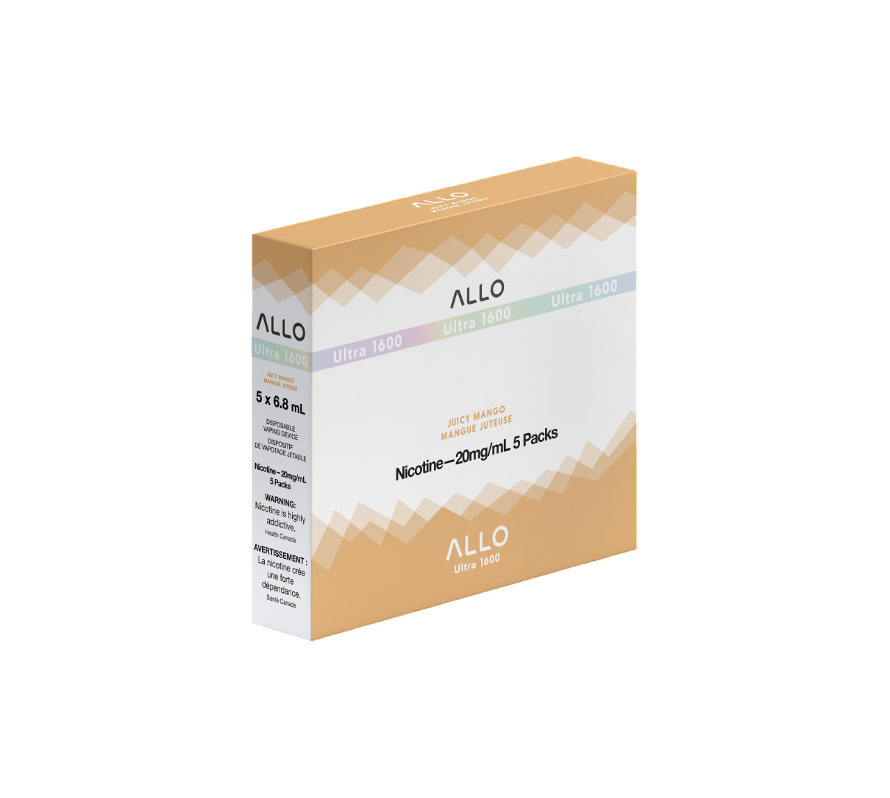 ALLO Ultra 1600 Juicy Mango 6mL 1600 Puffs 20mg