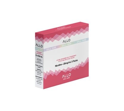 ALLO Ultra 1600 Lychee Watermelon Strawberry 6.8mL 1600 Puffs 20mg