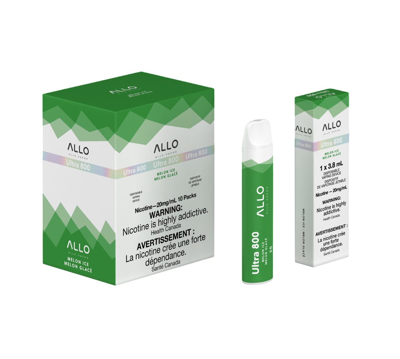 ALLO Ultra 800 Melon 3.8mL 800 Puffs 20 mg