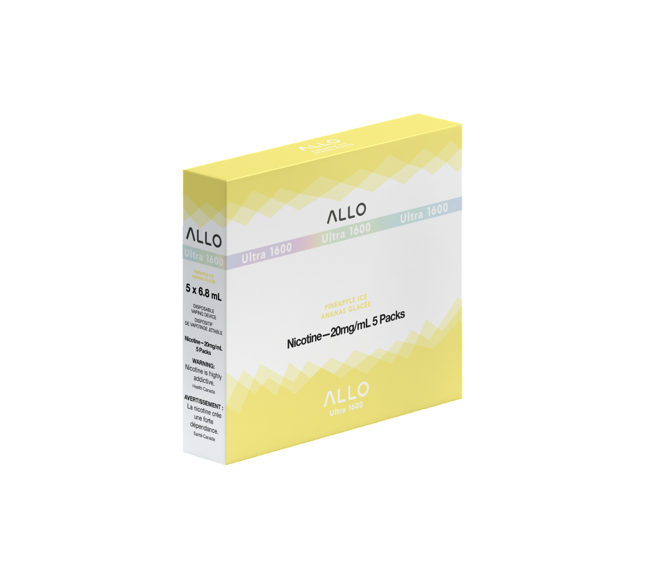 ALLO Ultra 1600 Pineapple Ice 6mL 1600 Puffs 20mg