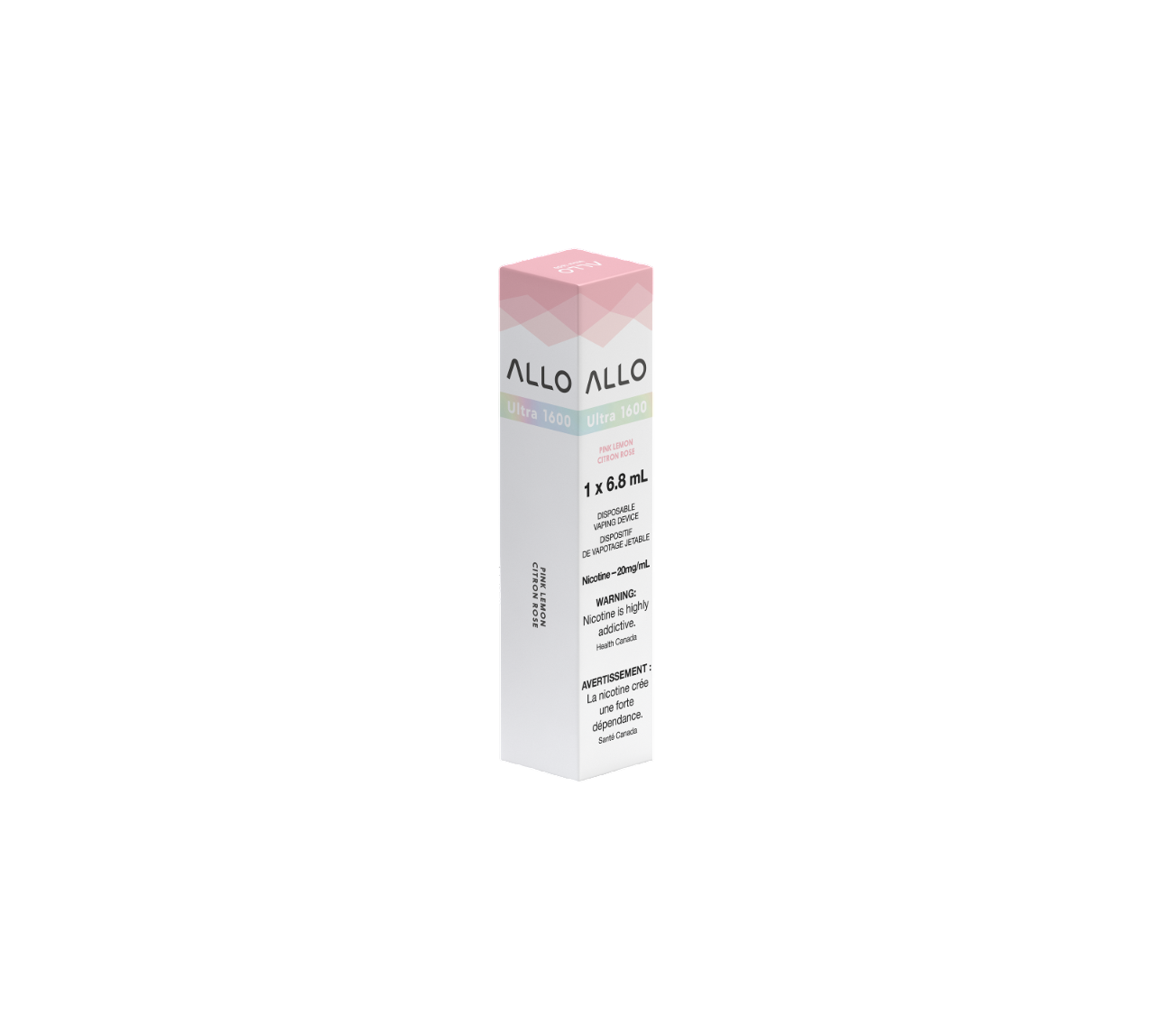 ALLO Ultra 1600 Pink Lemon 6mL 1600 Puffs 20mg