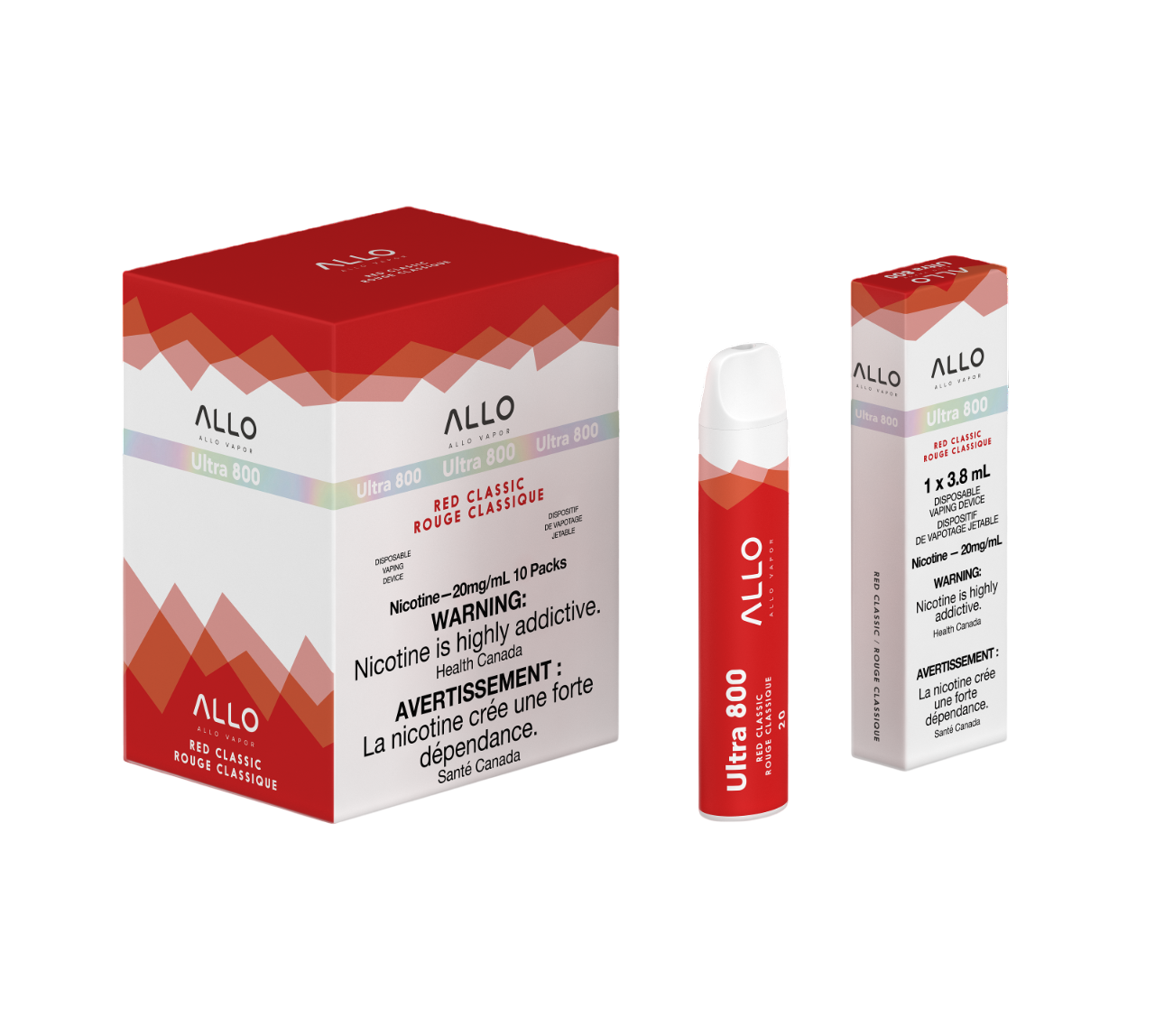 ALLO Ultra 800 Red Classic 3.8mL 800 Puffs 20mg