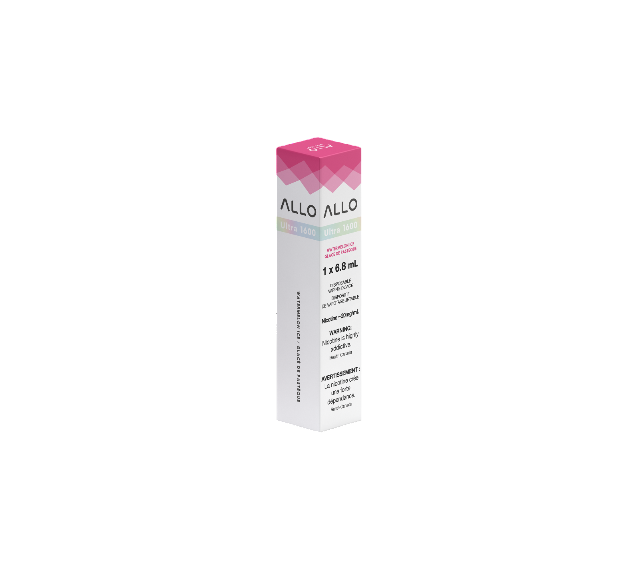 ALLO Ultra 1600 Watermelon Ice 6mL 1600 Puffs 20mg