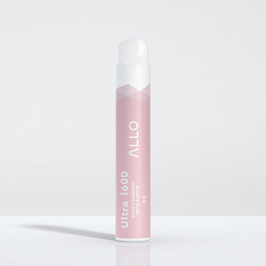 Allo Ultra 1600 White Strawberry 6mL 1600 Puffs 20mg