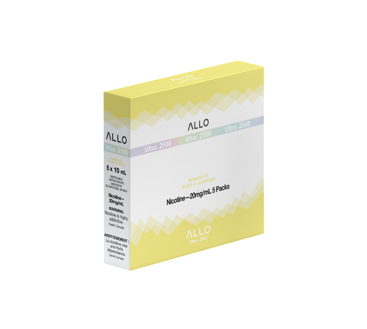 ALLO Ultra 2500 Banana Ice 8mL 2500 Puffs 20mg