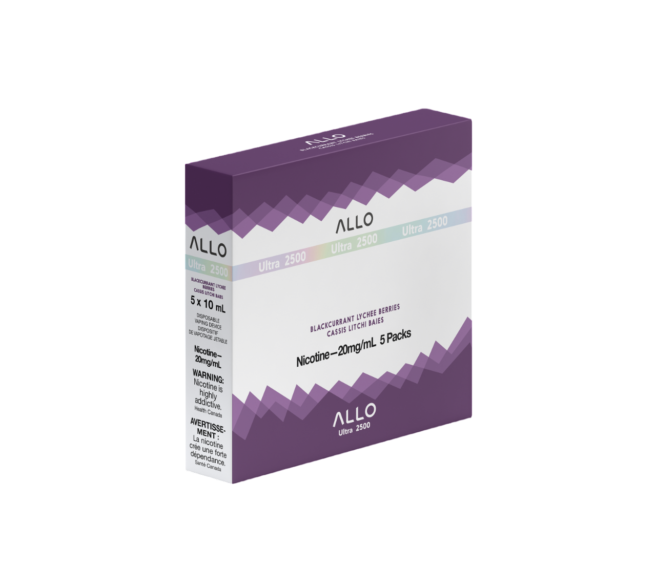 ALLO Ultra 2500 Blackcurrant Lychee Berries 10mL 2500 Puffs 20 mg