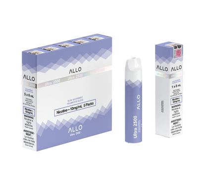 ALLO Ultra 2500 Blue Raspberry 8mL 2500 Puffs 10mg