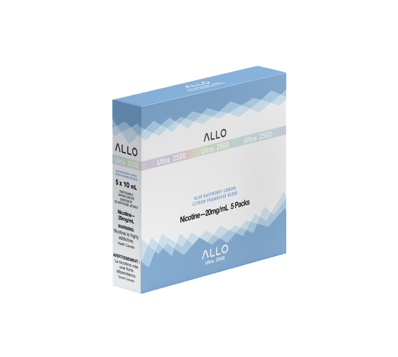 ALLO Ultra 2500 Blue Raspberry Lemon 8mL 2500 Puffs 20 mg