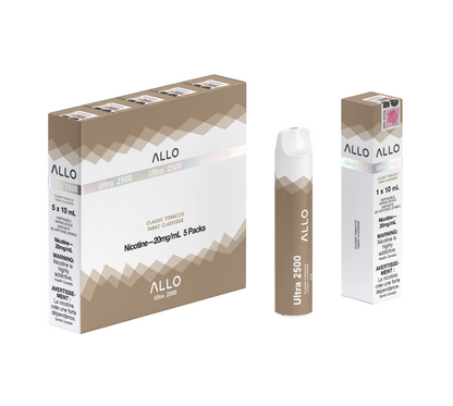 ALLO Ultra 2500 Classic Tobacco 10mL 2500 Puffs 20mg