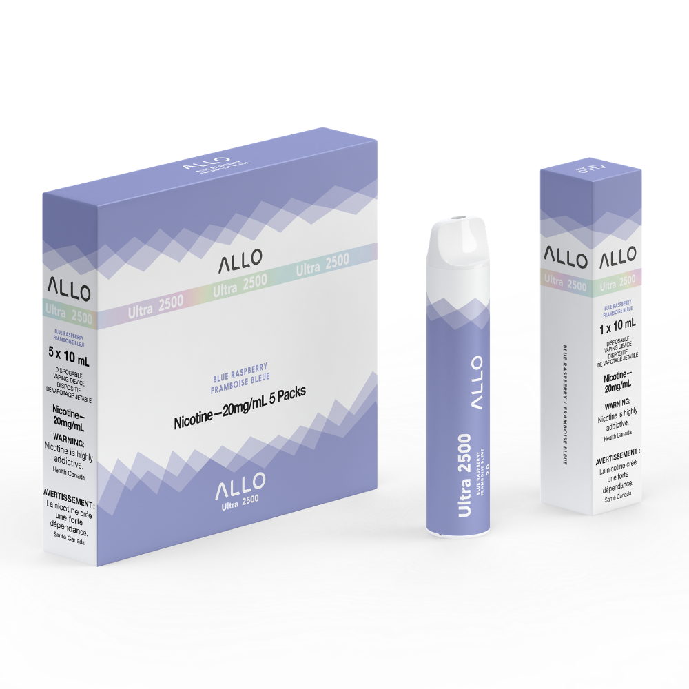 Allo Ultra 2500 Disposable Vape: Blue Raspberry (8mL)