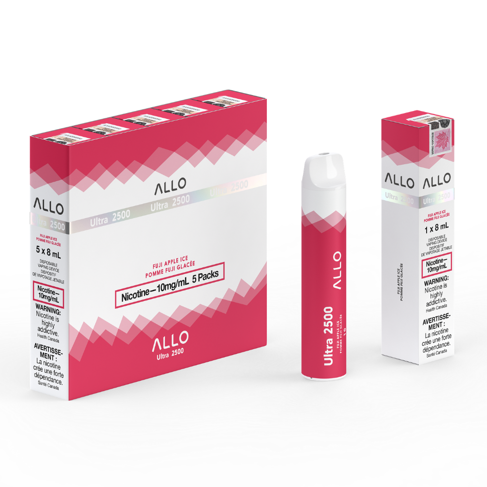 Allo Ultra 2500 Disposable Vape: Fuji Apple Ice (8mL)