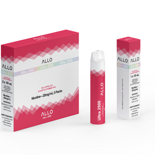 Allo Ultra 2500 Disposable Vape: Fuji Apple Ice (8mL)