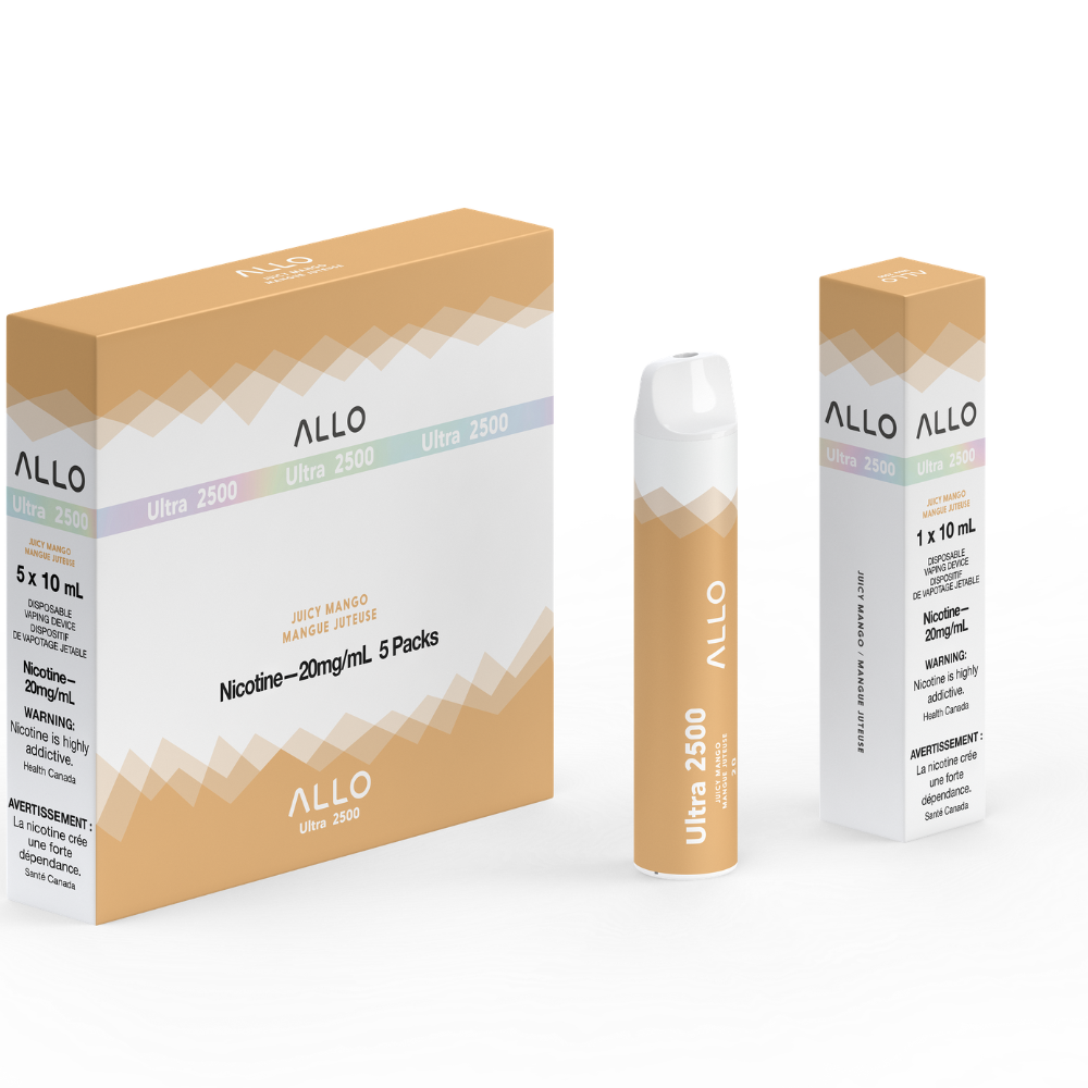 Allo Ultra 2500 Disposable Vape: Juicy Mango (8mL)