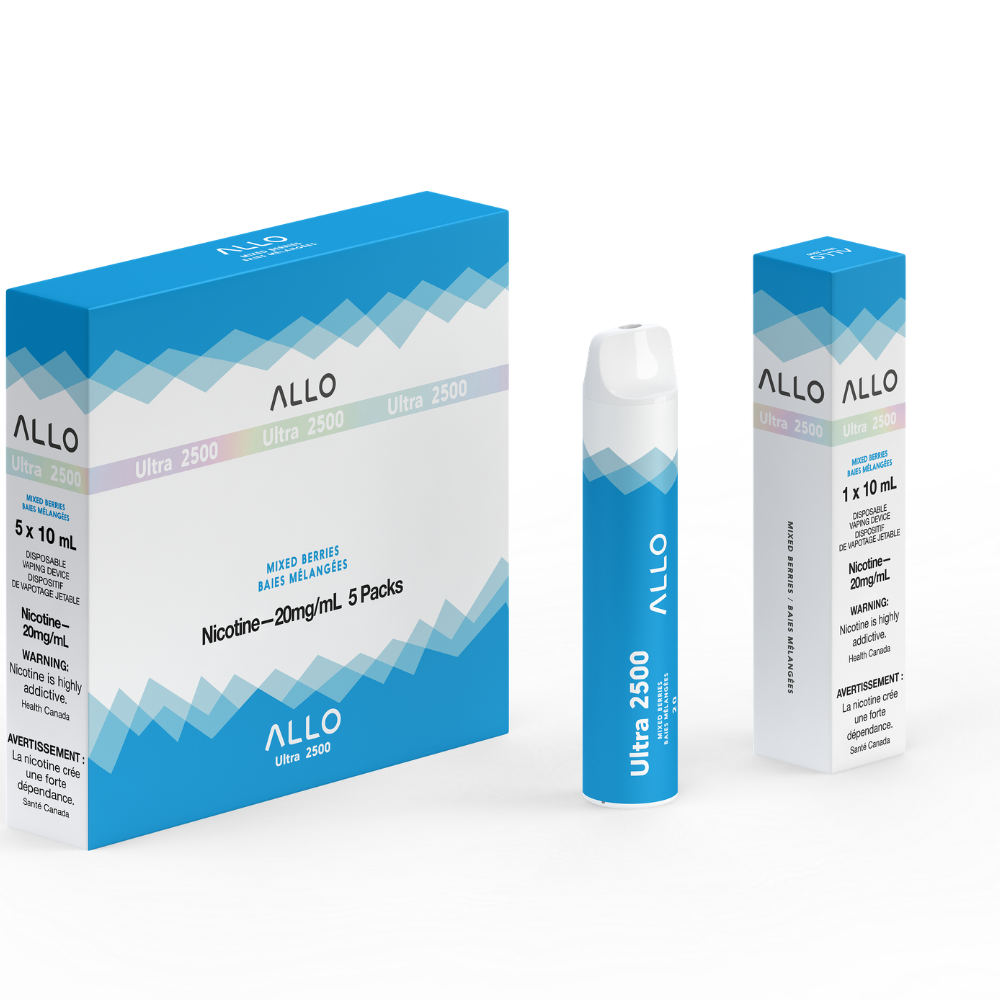 Allo Ultra 2500 Disposable Vape: Mixed Berries (8mL)