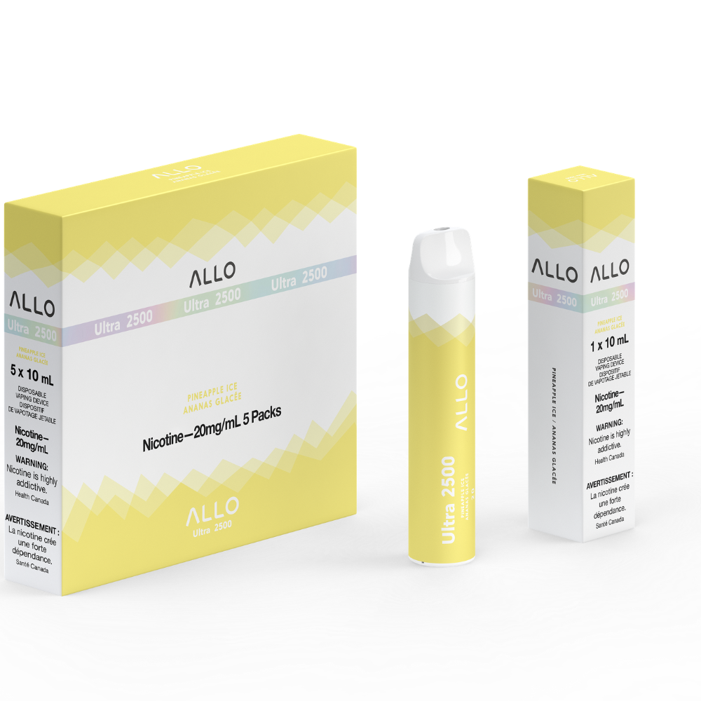 Allo Ultra 2500 Disposable Vape: Pineapple Ice (8mL)