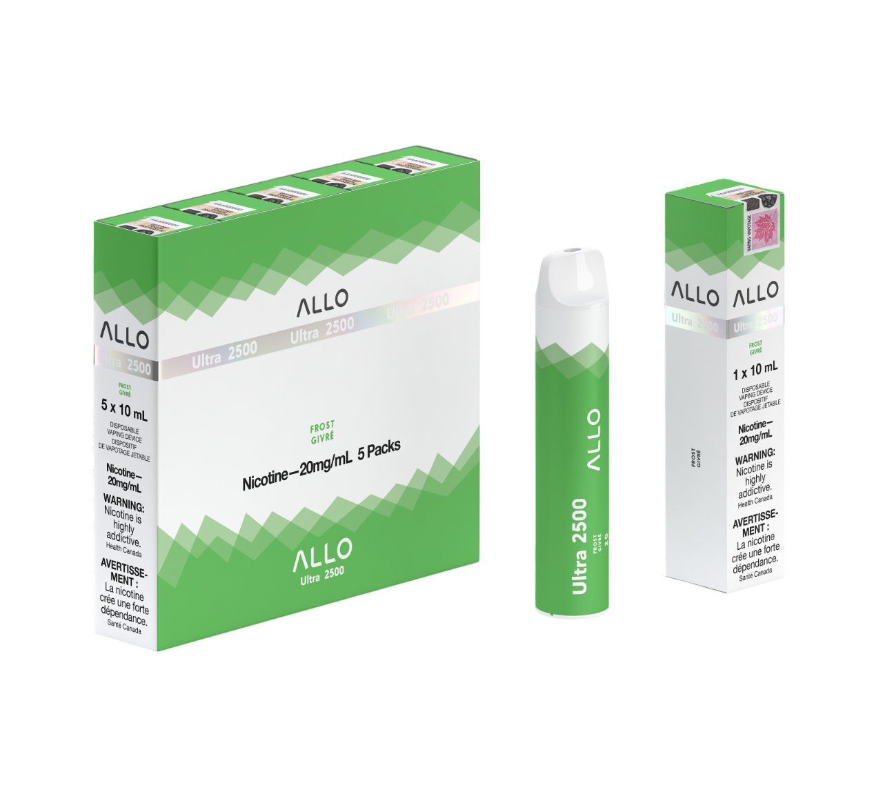 ALLO Ultra 2500 Frost 2500 Puffs 10mL 20mg