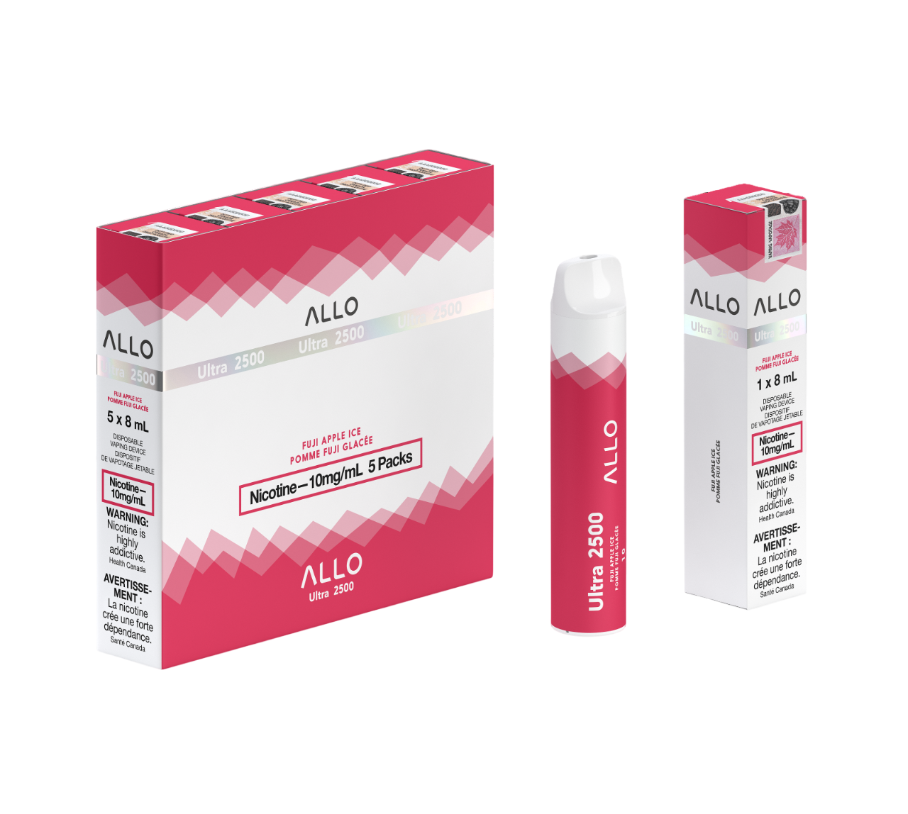 ALLO Ultra 2500 Fuji Apple Ice 8mL 2500 Puffs 10mg