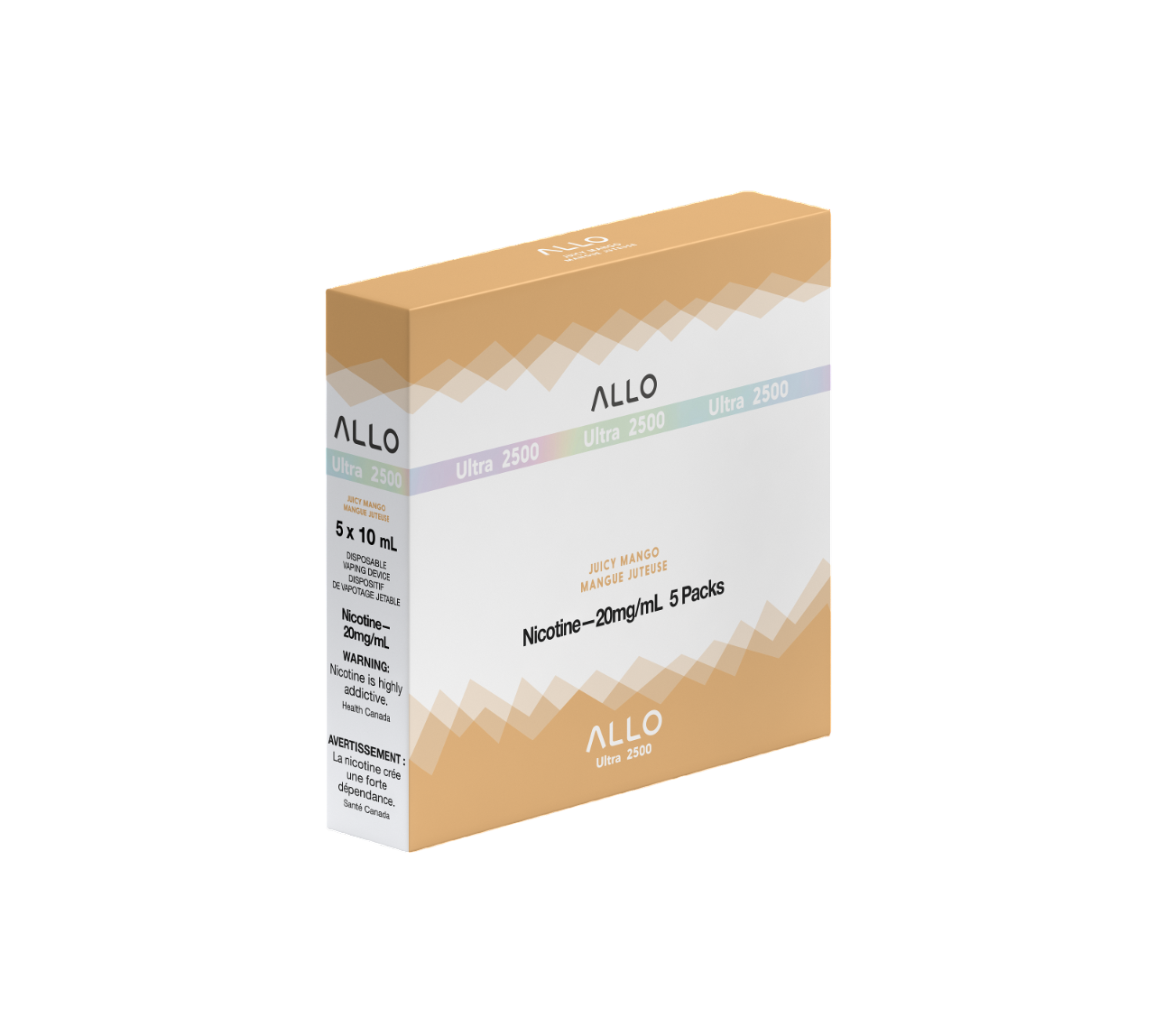 ALLO Ultra 2500 Juicy Mango 10mL 2500 Puffs 20mg