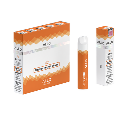 ALLO Ultra 2500 Peach 8mL 2500 Puffs 10mg