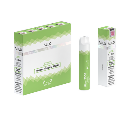 ALLO Ultra 2500 Spearmint 8mL 2500 Puffs 10mg