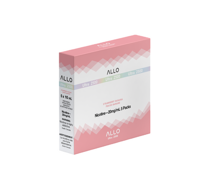 ALLO Ultra 2500 Strawberry Banana 8mL 2500 Puffs 20mg