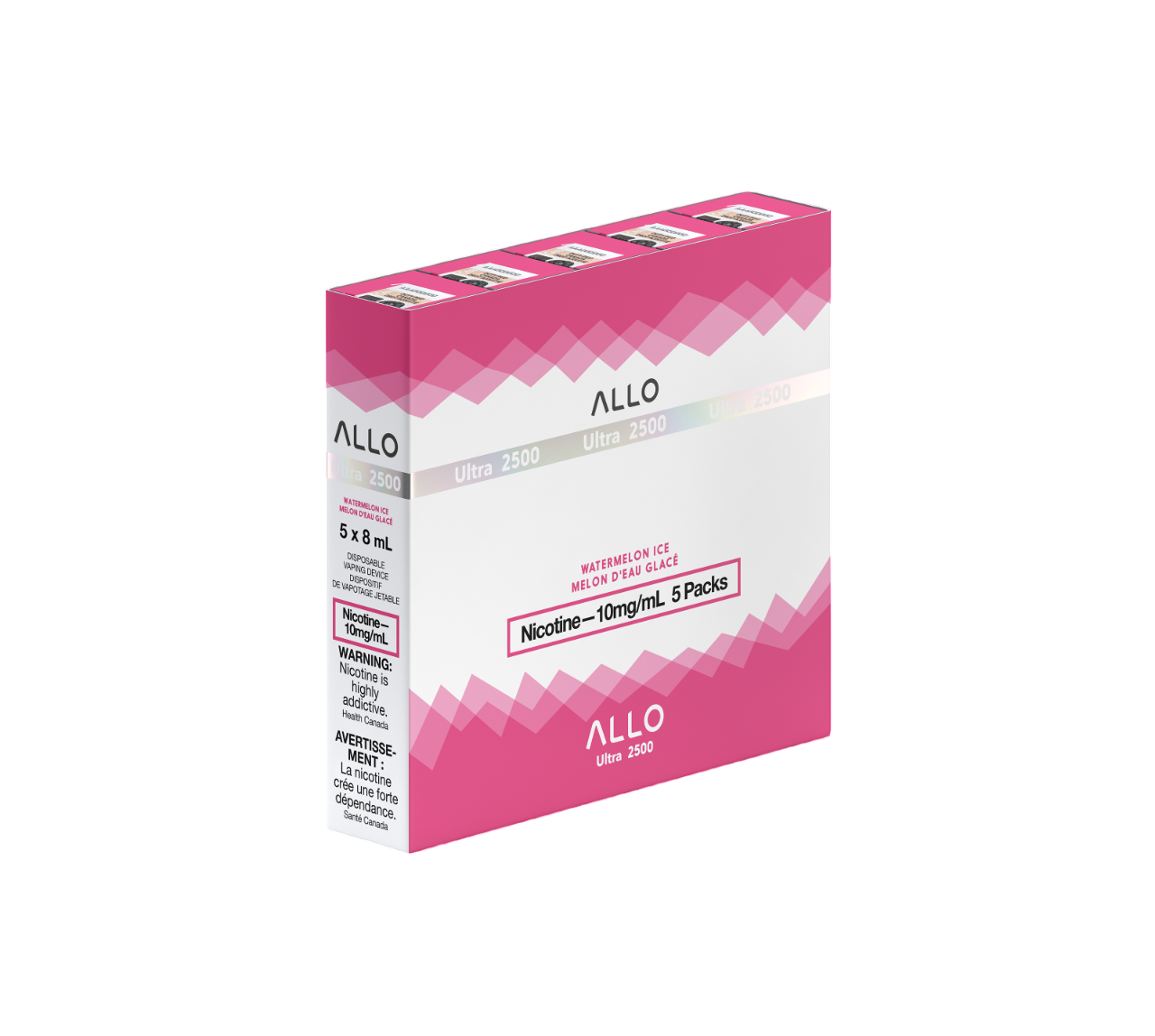 ALLO Ultra Watermelon Ice 8mL 2500 Puffs 10mg