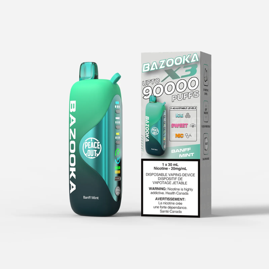 Bazooka X3 Disposable Vape - 90k Puffs - 20mg - 30mL