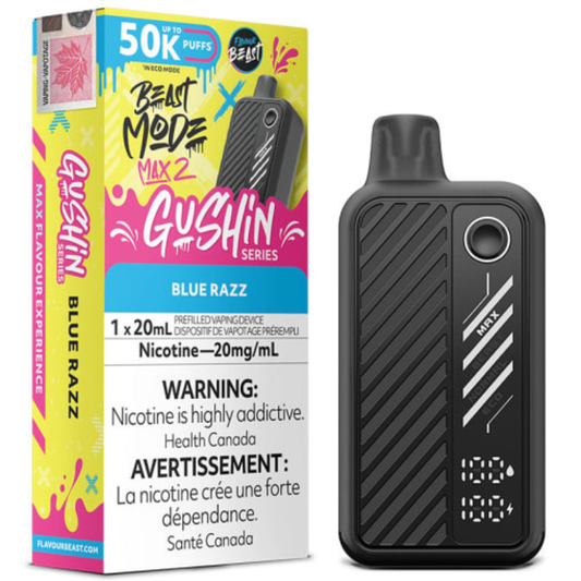 Flavour Beast Beast Mode Max 2 Disposable Vape - Gushin  Blue Razz