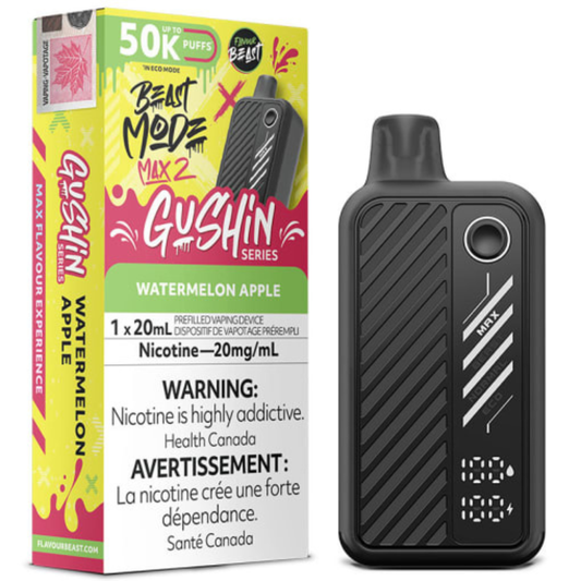 Flavour Beast Beast Mode Max 2 Disposable Vape - Gushin Watermelon Apple