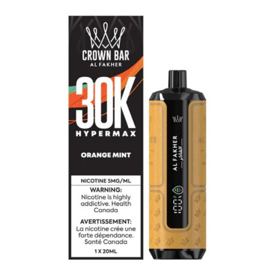 Al Fakher Crown Bar 30k HyperMax Disposable Vape - Orange mint