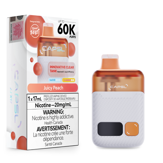 CAPSL 60K By Flavour Beast - Juicy Peach
