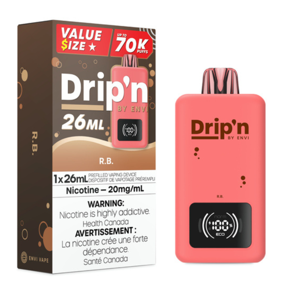 drip vape battery Drip'n By Envi 70k Select Flavor ::Sour Strawberry Ice Menthol Switz Smooth Nic Salt