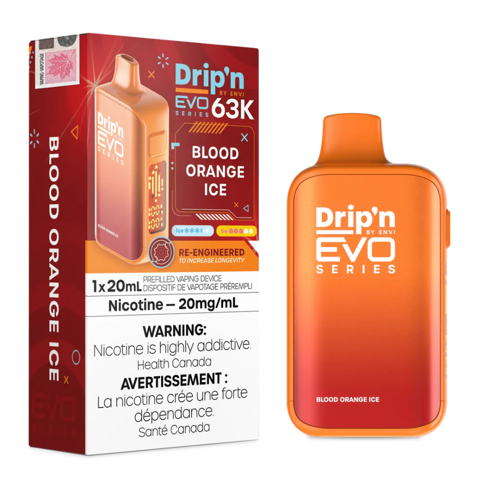 Drip'n by Envi Evo Series 63k Disposable Vape - Blood Orange Ice