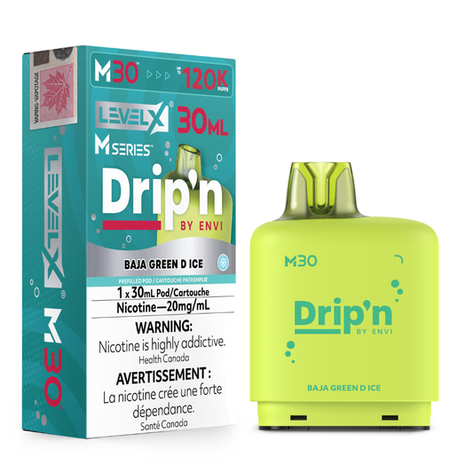 Drip'n by Envi Level X M Series M30 Replacement Vape Pod - 120K Puffs - 30mL