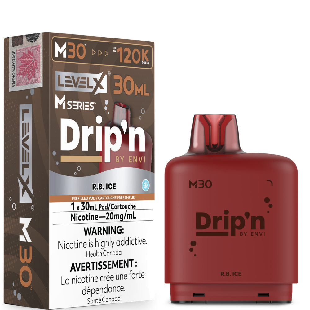 Drip'n by Envi Level X M Series M30 Replacement Vape Pod - 120K Puffs - 30mL
