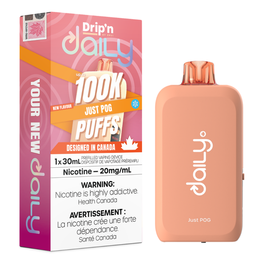 Drip'n Daily Disposable Vape - 100K Puffs - 30mL - Just Pog